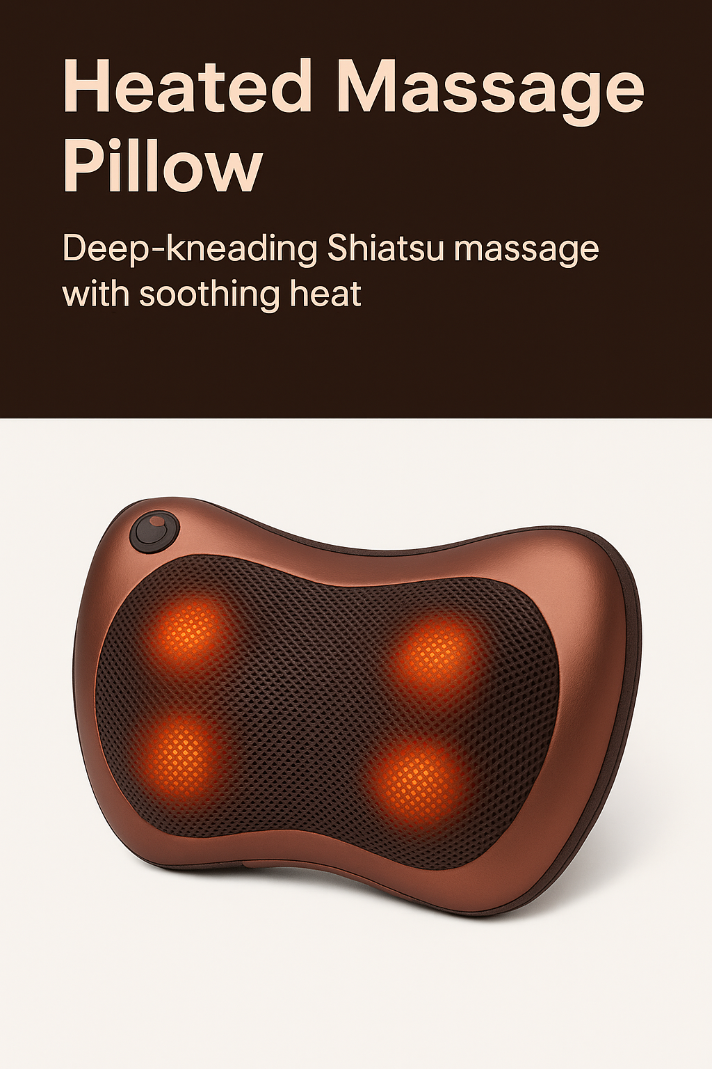 ThermaFlex™ Heated Pillow Massager – Deep Tissue Relief with Infrared Heat