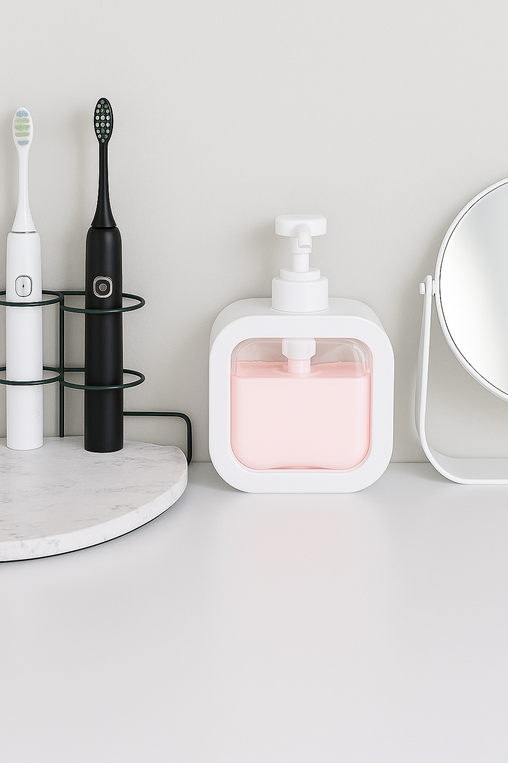 Modern Square 300ml Soap Dispenser – Sleek, Smart & Spill-Proof!