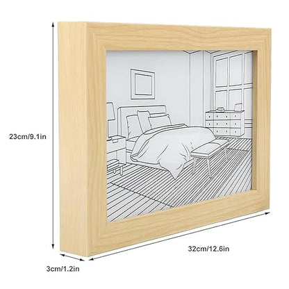Premium Illuminating Photo Frame: USB-Powered Wall Art & Night Light