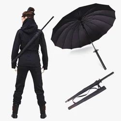 Japanese Samurai Katana Umbrella Automatic Windproof Rainproof Outdoor Umbrella Sunshade Umbrella