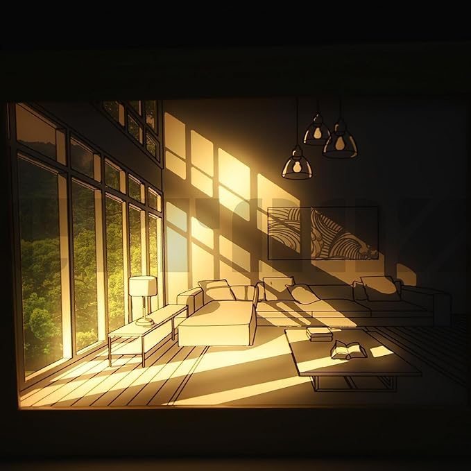 Premium Illuminating Photo Frame: USB-Powered Wall Art & Night Light