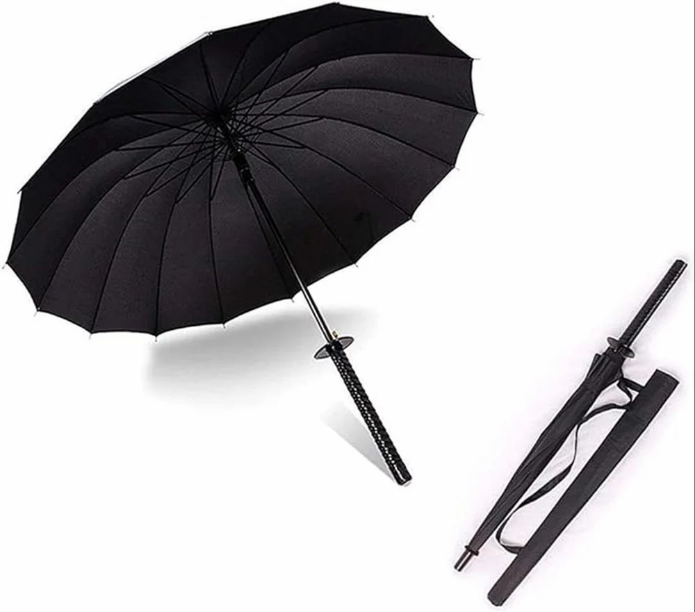 Japanese Samurai Katana Umbrella Automatic Windproof Rainproof Outdoor Umbrella Sunshade Umbrella