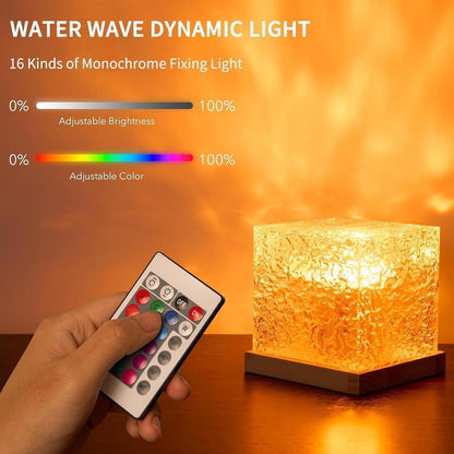 LuminGlow Crystal Flame Cube