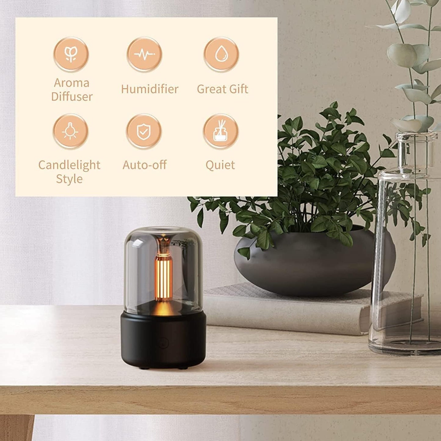 Humidifier - Premium 100mL Essential Oil Diffuser