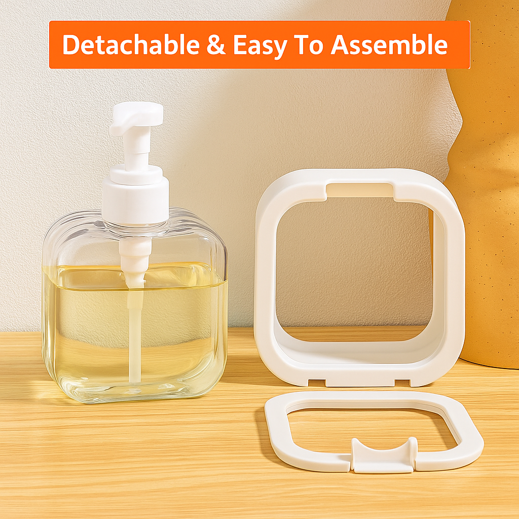 Modern Square 300ml Soap Dispenser – Sleek, Smart & Spill-Proof!