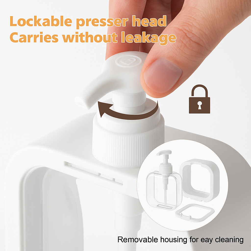 Modern Square 300ml Soap Dispenser – Sleek, Smart & Spill-Proof!