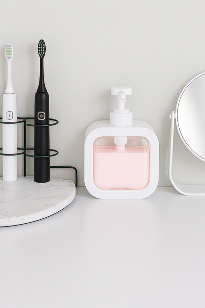 Modern Square 300ml Soap Dispenser – Sleek, Smart & Spill-Proof!
