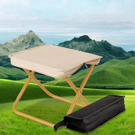 Plastic Portable Folding Stool With Pouch