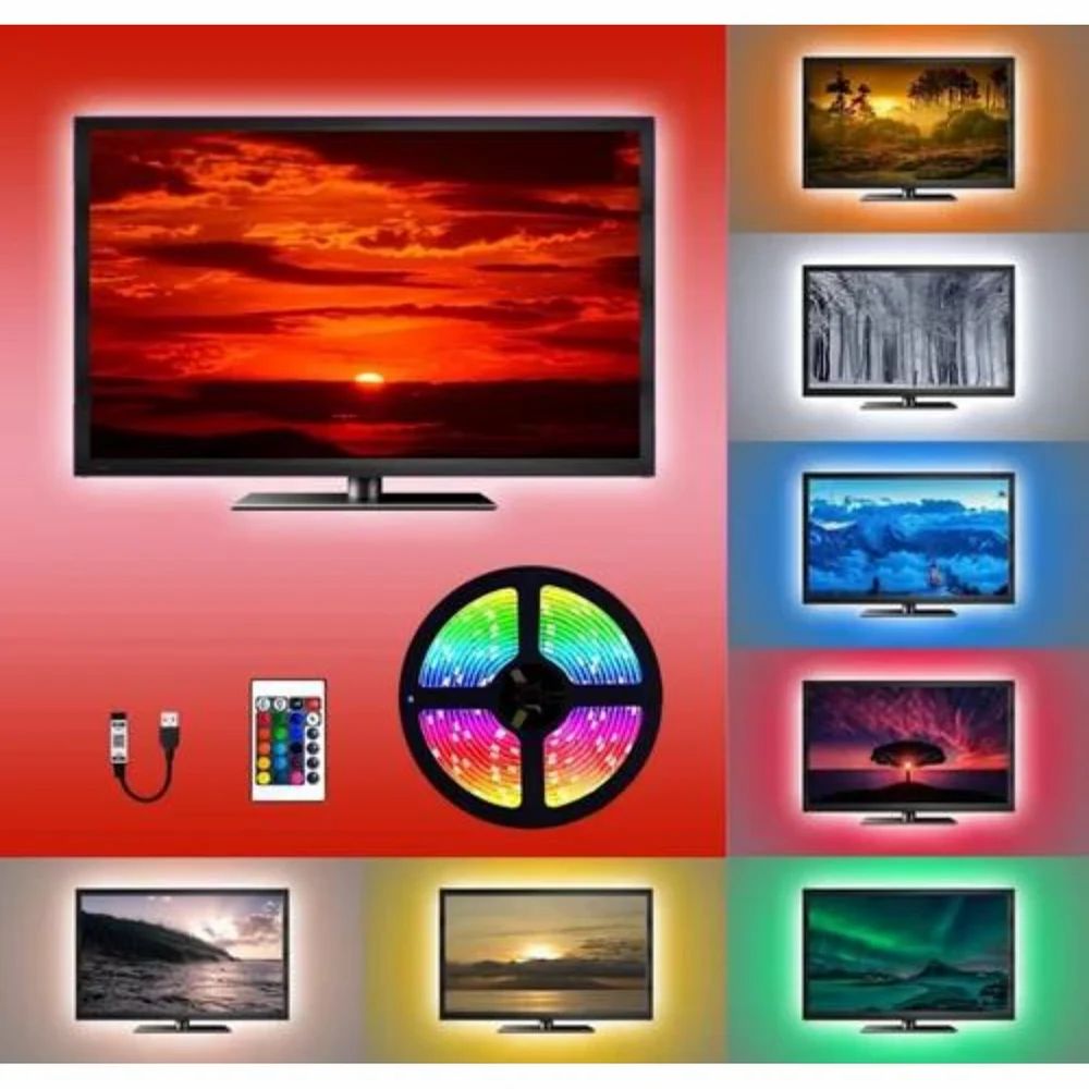 Rgb Led Strip Light For Tv, Length: 3m