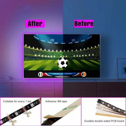 Rgb Led Strip Light For Tv, Length: 3m